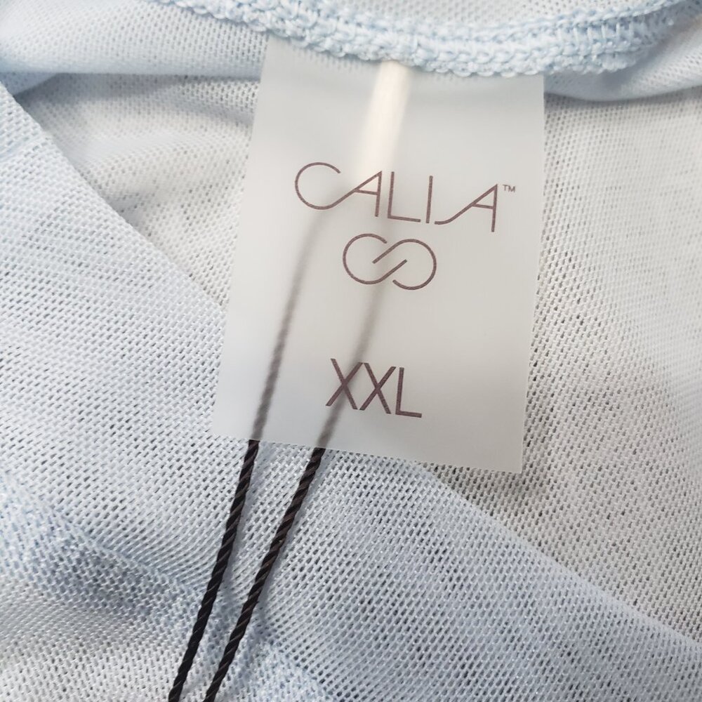 Calia Women's Oversized MEsh Tee in Pale Blue NWT - Picture 8 of 10